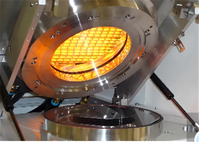 Lithography soft bake heating element